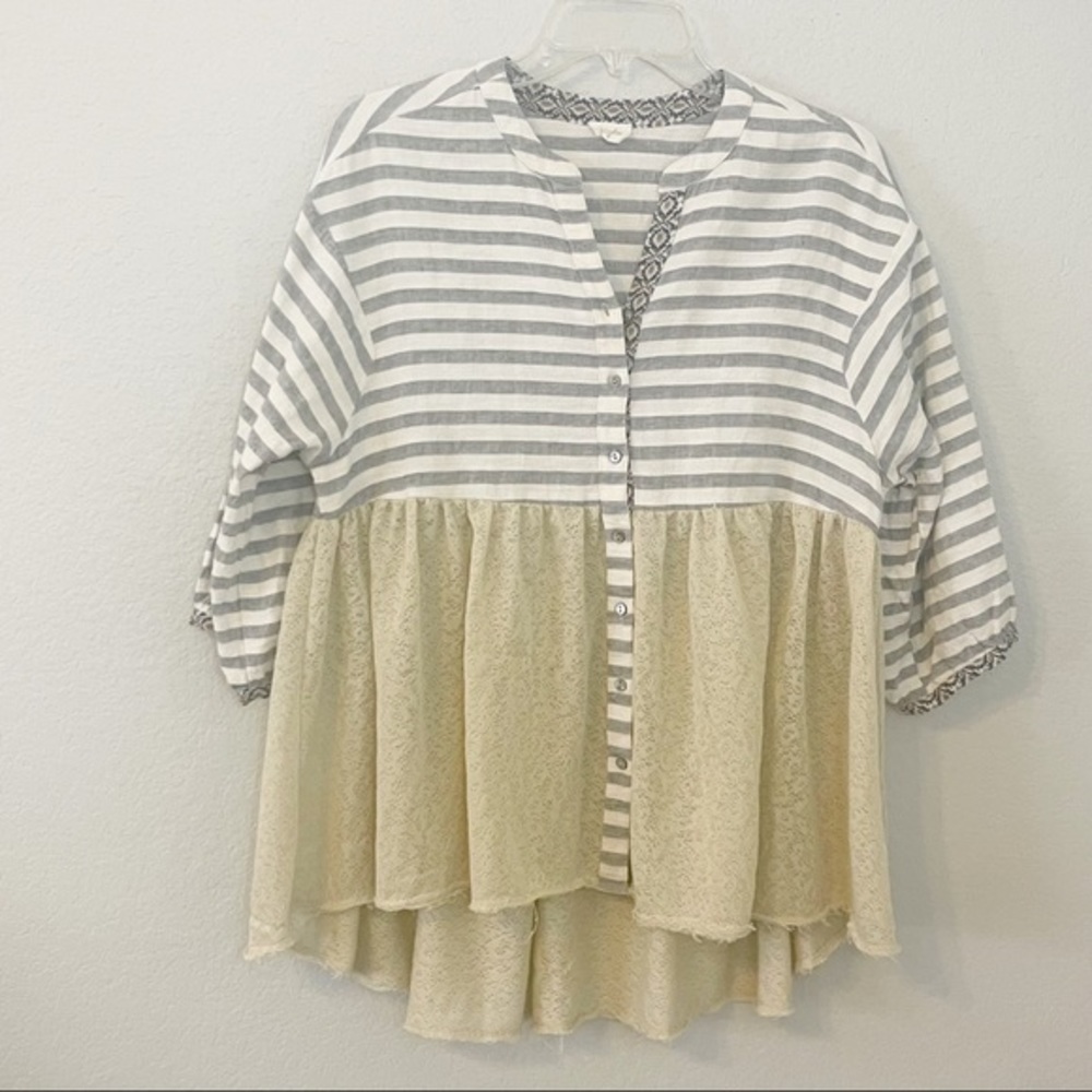 Hyku Boutique Babydoll Peplum Top‎